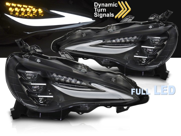 Full LED prednja svjetla SEQ žmigavci  / Toyota GT86 Subaru BRZ (2012-2021), LPTO45