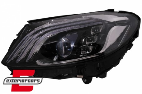 Full LED prednja svjetla SEQ žmigavci W222 Facelift dizajn / Mercedes C-klasa W205 S205 (2014-2020), LPMEE8