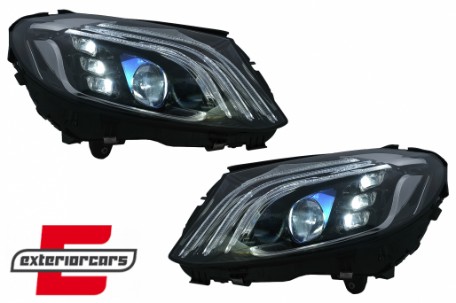 Full LED prednja svjetla SEQ žmigavci W222 Facelift dizajn / Mercedes C-klasa W205 S205 (2014-2020), LPMEE8