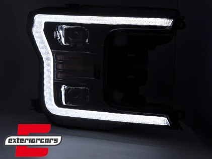 Full LED prednja svjetla TruDRL dizajn (crna) / FORD F150 Mk13 Facelift (2017-2020), LPFOA0