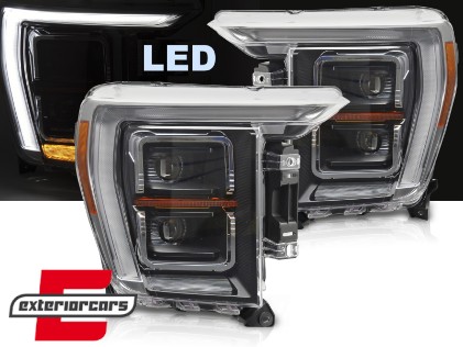 Full LED prednja svjetla TruDRL dizajn (crna) / FORD F150 Mk14 (2020-2023), LPFOA5