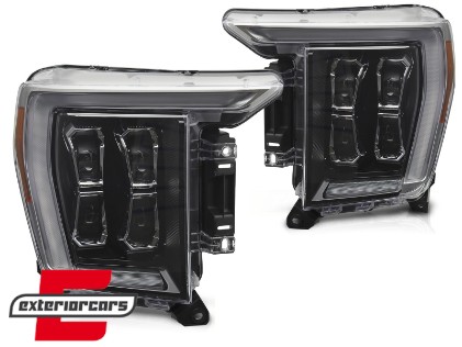Full LED prednja svjetla TruDRL dizajn (crna) / FORD F150 Mk14 (2020-2023), LPFOA6