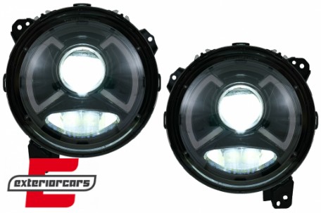 Full LED prednja svjetla TruDRL dizajn / Jeep Wrangler IV JL/JLU (2018-2023), LPCH40