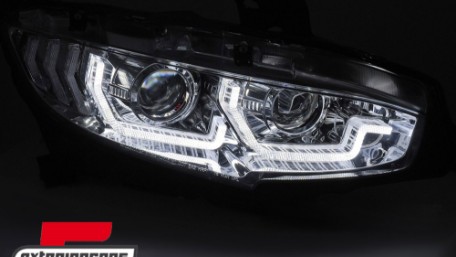 Full LED prednja svjetla TruDRL SEQ žmigavci (chrome) / Honda Civic Mk10 (2016-2021) Limuzina & Hatchback, LPHO38