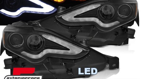 Full LED prednja svjetla TubeLight dizajn (crna) / Lexus IS XE30 (2013-2016), LPLE08