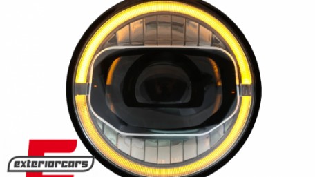 Full LED prednji farovi Angel Eye za pretvorbu u 2018 model / Jeep Wrangler JK (2007-2017), HLJEWJKLED