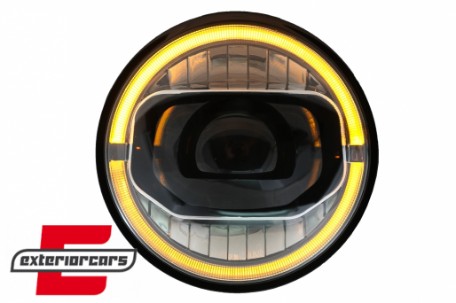 Full LED prednji farovi Angel Eye za pretvorbu u 2018 model / Jeep Wrangler JK (2007-2017), HLJEWJKLED