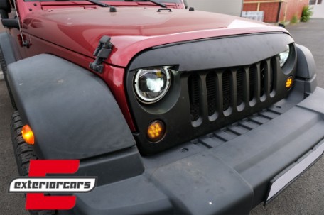Full LED prednji farovi Angel Eye za pretvorbu u 2018 model / Jeep Wrangler JK (2007-2017), HLJEWJKLED