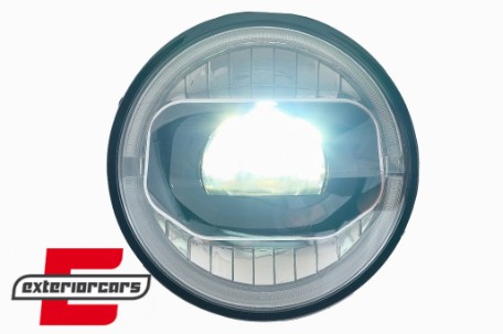 Full LED prednji farovi Angel Eye za pretvorbu u 2018 model / Jeep Wrangler JK (2007-2017), HLJEWJKLED