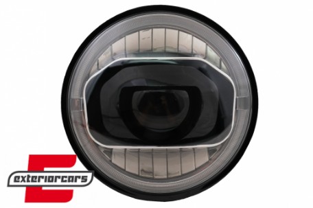 Full LED prednji farovi Angel Eye za pretvorbu u 2018 model / Jeep Wrangler JK (2007-2017), HLJEWJKLED