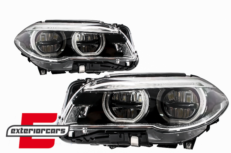 Full LED prednji farovi Angel Eyes / BMW serije 5 F10 F11 LCI (2014-2017), HLBMF10LCILED
