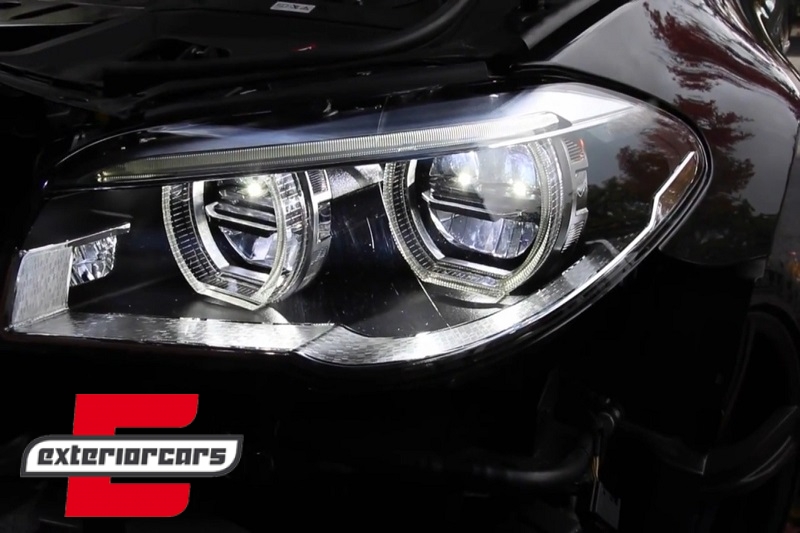 Full LED prednji farovi Angel Eyes / BMW serije 5 F10 F11 LCI (2014-2017), HLBMF10LCILED