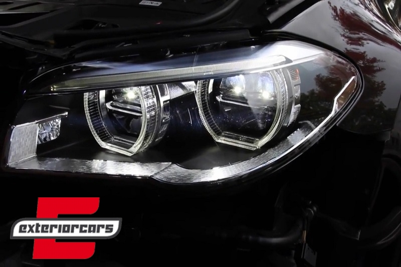 Full LED prednji farovi Angel Eyes / BMW serije 5 F10 F11 LCI (2014-2017), HLBMF10LCILED