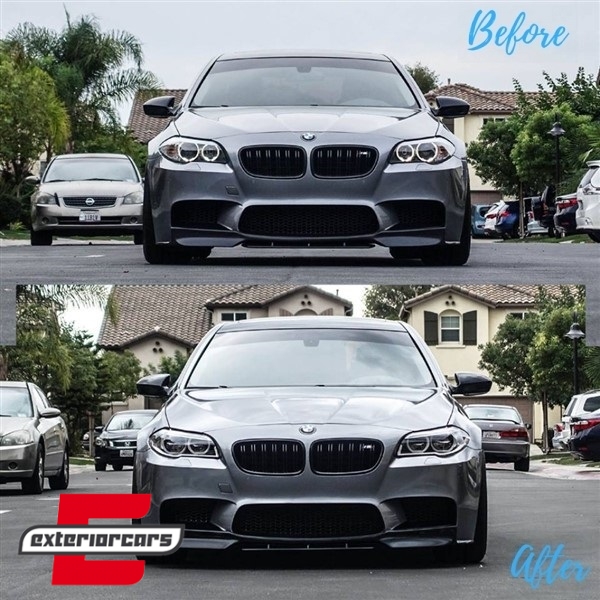 Full LED prednji farovi Angel Eyes / BMW serije 5 F10 F11 LCI (2014-2017), HLBMF10LCILED