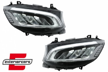 Full LED prednji farovi (crna) / Mercedes Sprinter W907 W910  (2019-2023), HLMBW907