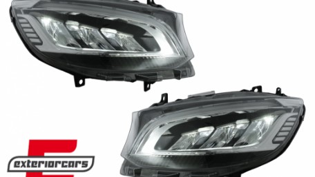 Full LED prednji farovi (crna) / Mercedes Sprinter W907 W910  (2019-2023), HLMBW907