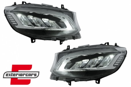 Full LED prednji farovi (crna) / Mercedes Sprinter W907 W910  (2019-2023), HLMBW907
