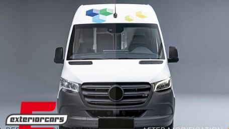 Full LED prednji farovi (crna) / Mercedes Sprinter W907 W910  (2019-2023), HLMBW907