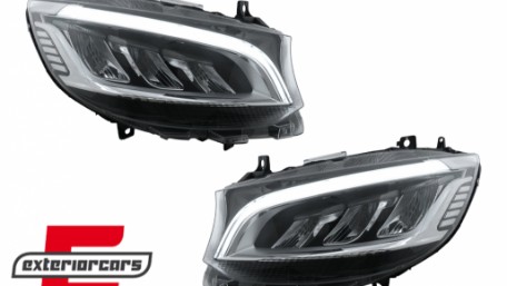 Full LED prednji farovi (crna) / Mercedes Sprinter W907 W910  (2019-2023), HLMBW907