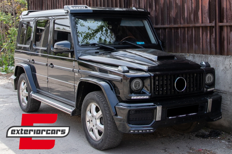Full LED prednji farovi Facelift 2018 dizajn (chrome) / Mercedes G-klasa W463 (2005-2017), HLMBW463NLC