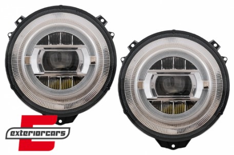 Full LED prednji farovi Facelift 2018 dizajn (chrome) / Mercedes G-klasa W463 (2005-2017), HLMBW463NLC