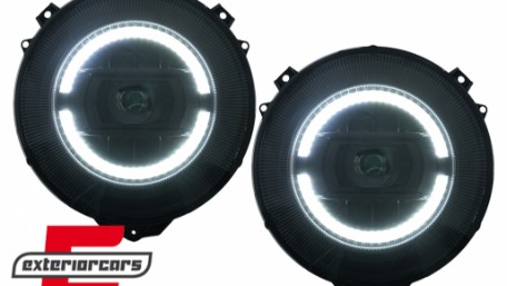 Full LED prednji farovi Facelift 2018 dizajn (crna) / Mercedes G-klasa W463 (2005-2017), HLMBW463NL