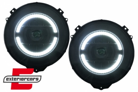 Full LED prednji farovi Facelift 2018 dizajn (crna) / Mercedes G-klasa W463 (2005-2017), HLMBW463NL