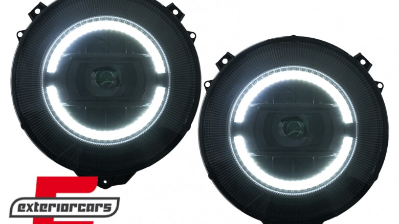 Full LED prednji farovi Facelift 2018 dizajn (crna) / Mercedes G-klasa W463 (2005-2017), HLMBW463NL