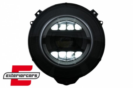 Full LED prednji farovi Facelift 2018 dizajn (crna) / Mercedes G-klasa W463 (2005-2017), HLMBW463NL