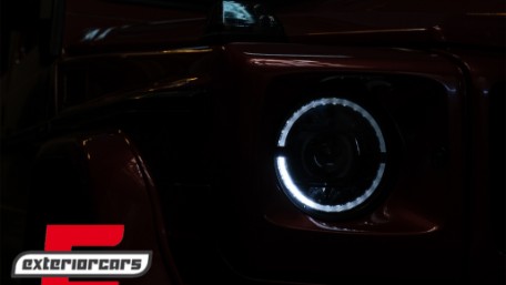Full LED prednji farovi Facelift 2018 dizajn (crna) / Mercedes G-klasa W463 (2005-2017), HLMBW463NL