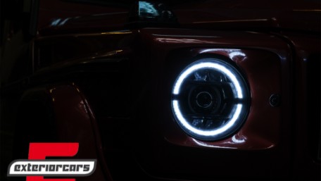 Full LED prednji farovi Facelift 2018 dizajn (crna) / Mercedes G-klasa W463 (2005-2017), HLMBW463NL