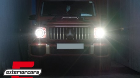 Full LED prednji farovi Facelift 2018 dizajn (crna) / Mercedes G-klasa W463 (2005-2017), HLMBW463NL