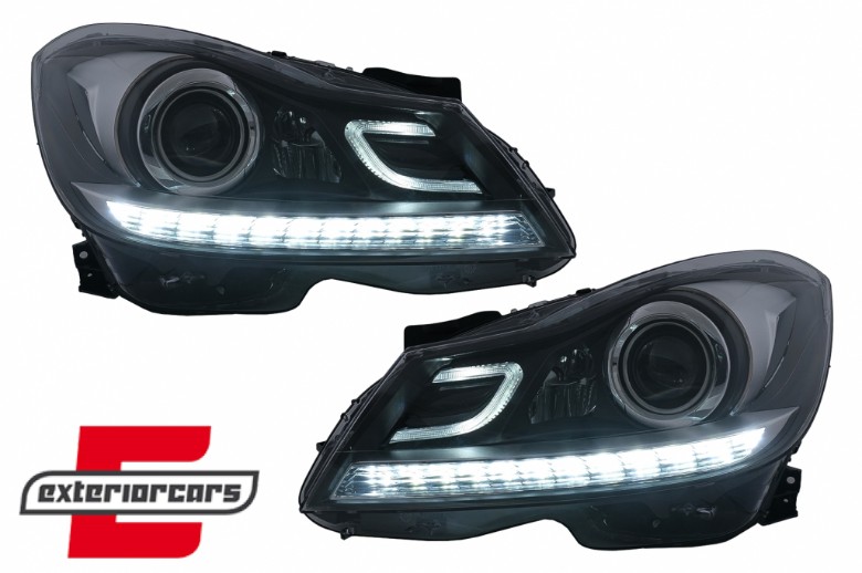 Full LED prednji farovi SEQ žmigavci / Mercedes C-klasa W204 S204 (2011-2014), HLMBW204LD