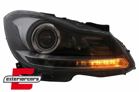 Full LED prednji farovi SEQ žmigavci / Mercedes C-klasa W204 S204 (2011-2014), HLMBW204LD