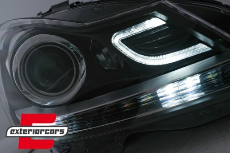 Full LED prednji farovi SEQ žmigavci / Mercedes C-klasa W204 S204 (2011-2014), HLMBW204LD
