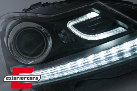 Full LED prednji farovi SEQ žmigavci / Mercedes C-klasa W204 S204 (2011-2014), HLMBW204LD