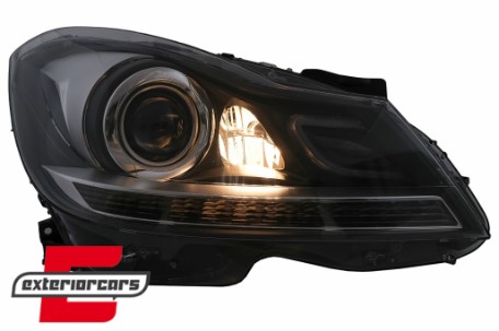 Full LED prednji farovi SEQ žmigavci / Mercedes C-klasa W204 S204 (2011-2014), HLMBW204LD