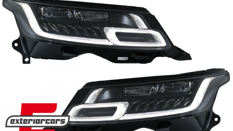Full LED prednji farovi SEQ žmigavci pretvorba u 2018 model Matrix look / Range Rover Sport L494 (2013-2017), HLRRSL494FL