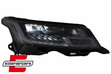 Full LED prednji farovi SEQ žmigavci pretvorba u 2018 model Matrix look / Range Rover Sport L494 (2013-2017), HLRRSL494FL