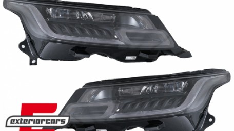 Full LED prednji farovi SEQ žmigavci pretvorba u 2018 model Matrix look / Range Rover Sport L494 (2013-2017), HLRRSL494FL