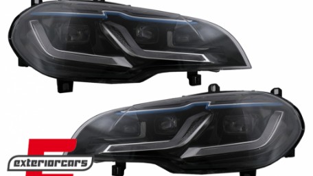 Full LED prednji farovi za pretvorbu iz Xenon u LED / BMW X5 E70 (2007-2013), HLBME70NL