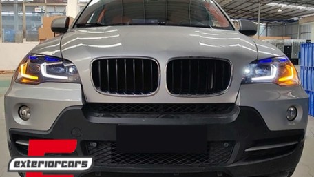 Full LED prednji farovi za pretvorbu iz Xenon u LED / BMW X5 E70 (2007-2013), HLBME70NL