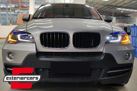 Full LED prednji farovi za pretvorbu iz Xenon u LED / BMW X5 E70 (2007-2013), HLBME70NL