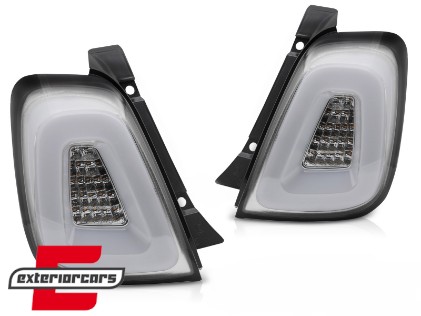 Full LED stražnja svjetla (bijela) / Fiat 500 Hatchback Cabrio (2015-2020), LDFI07