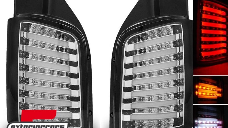 Full LED stražnja svjetla (chrome/crna) / Volkswagen T5 (04.2003-2015), LDVW87