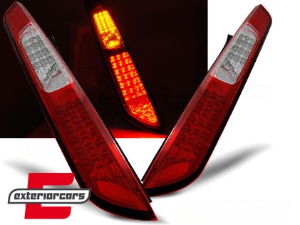 Full LED stražnja svjetla (crvena/kristal) / Ford Focus Mk2 Hatchback (2008-2011) Facelift, LDFO32