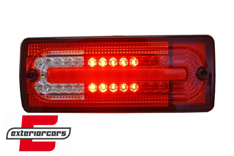 Full LED stražnja svjetla (crvena/kristal) / Mercedes G-klasa W463 (1989-2015), TLMBW463RC