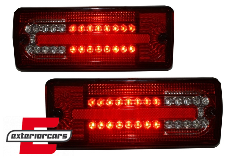 Full LED stražnja svjetla (crvena/kristal) / Mercedes G-klasa W463 (1989-2015), TLMBW463RC