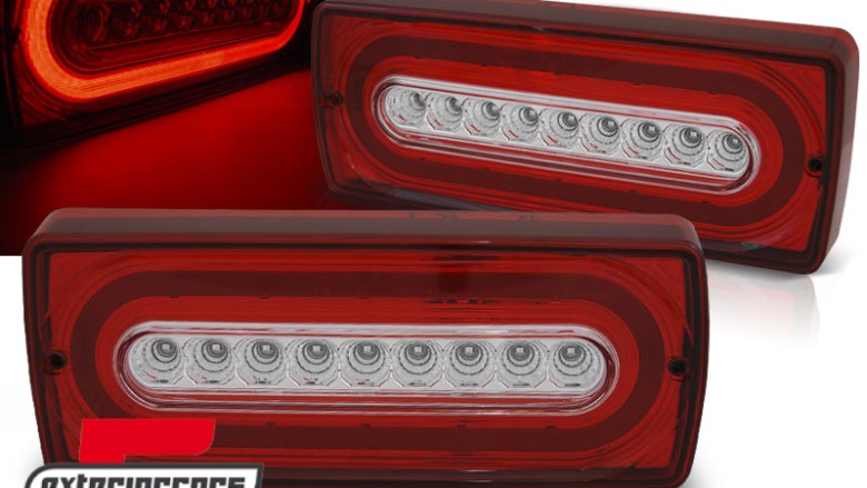 Full LED stražnja svjetla (crvena/kristal)  / Mercedes G-klasa W463 (1990-2012), LDMEB0