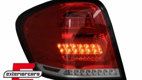 Full LED stražnja svjetla (crvena/kristal) / Mercedes ML klasa W164 Facelift (2009-2011), LDMEC1